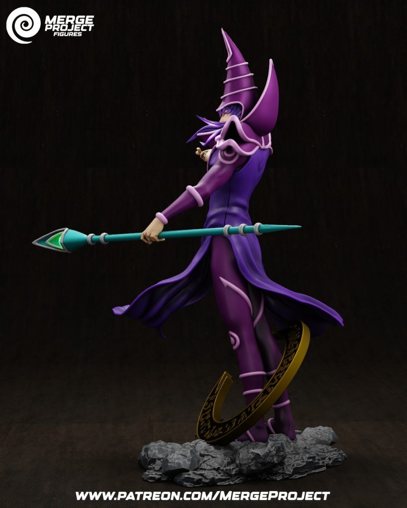 Dark Magician – yu-gi-oh! – STL 3D printable model – DC3DART.COM ...