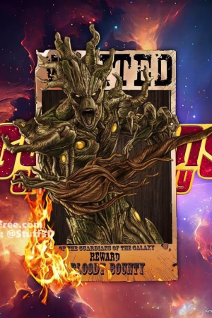 Groot Bust Poster